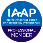 Certificado membresía IAAP (Asociación Internacional de Profesionales de la Accesibilidad)